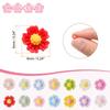 CoCud Mini Resin Flowers, 0.24" Diameter, Tiny Colorful Dollhouse Flower Decorations for Nail Art, Fairy Gardens, and DIY Crafts, 100 Pieces