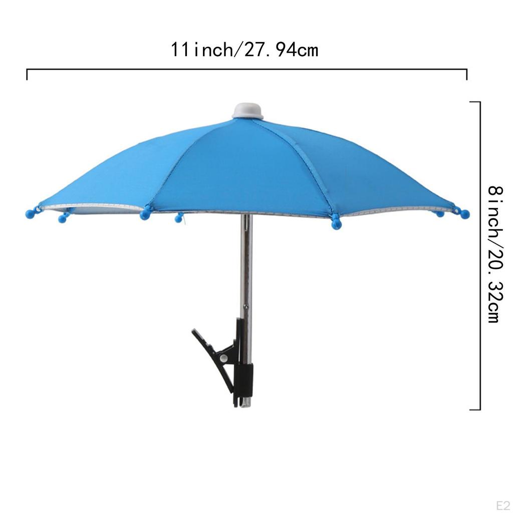 Mobile Umbrella, Universal, Heatresistant Sun Protection for Summer Holidays, Motorcycles, Bicycles