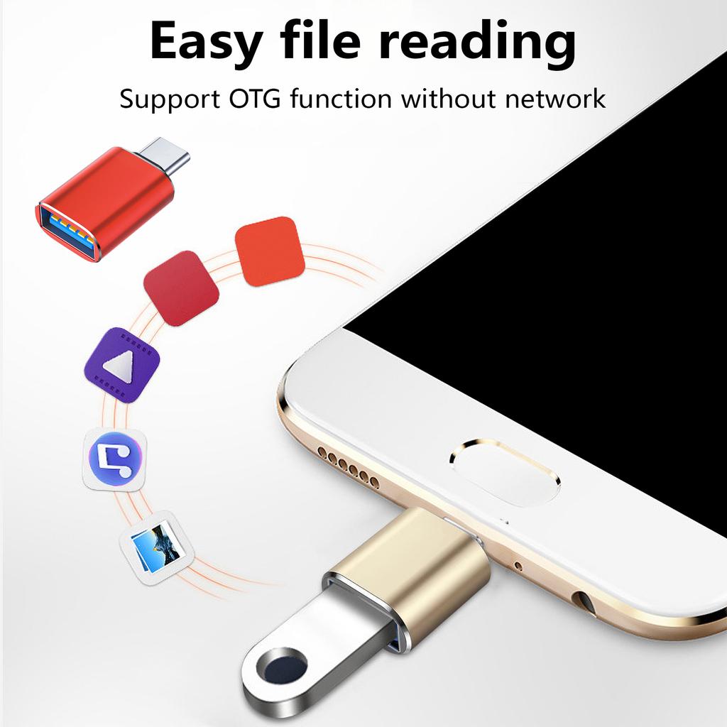 Portable Type C To USB3.0 Converter Fast Data Sync OTG Cable Type C Charging Cable For Mobile Phones And Peripherals