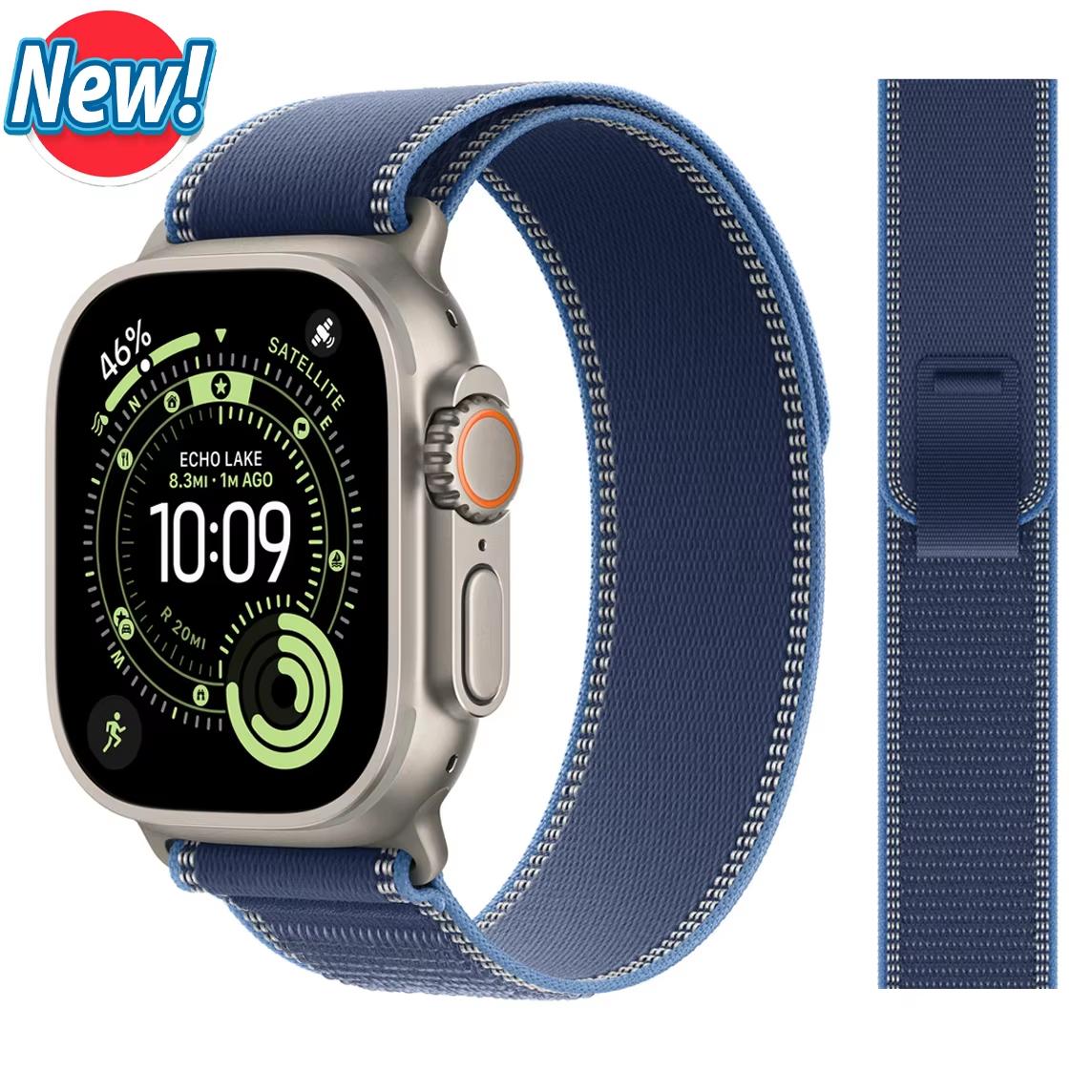 

Bands For Apple Watch strap Ultra2 3 49mm 46mm 44mm 45mm 40mm 41mm sport Trail Loop correas Bracelet iWatch Series 11 10 9 8 SE 46 45 44 42 49mm