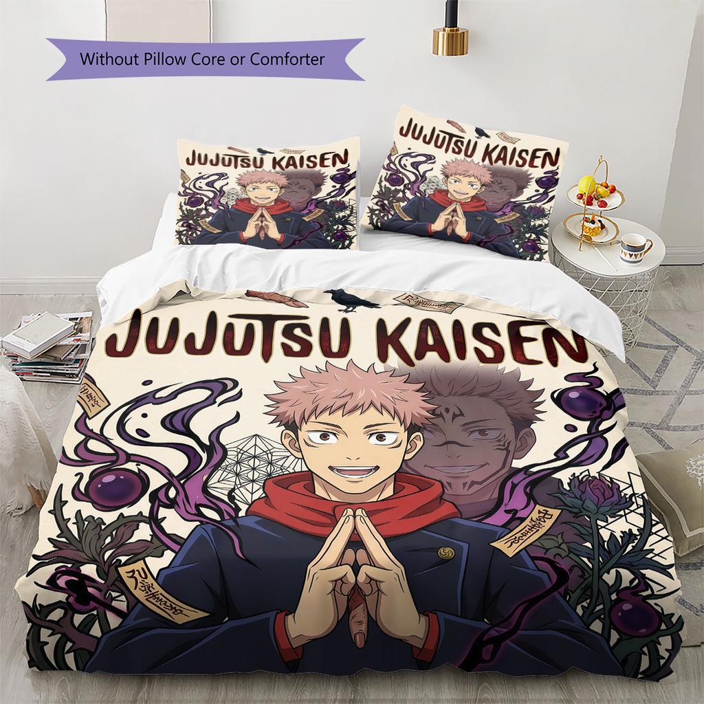 Jujutsu Kaisen Soft Duvet Cover Child's Bedding Set,Extra Large Size Birthday Gifts Various Sizes Available -HE201