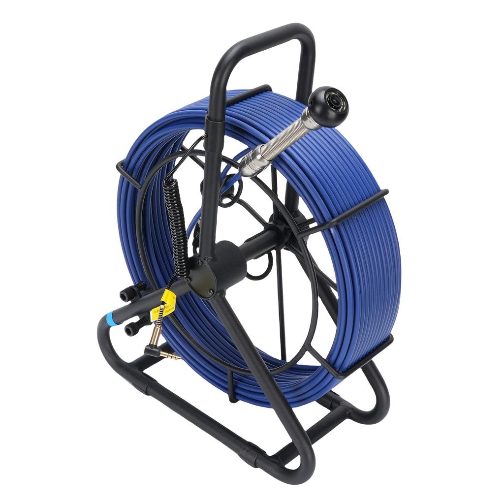 30M Sewer Camera 18mm 1080P IP68 Water Proof 4.3 Inch Screen DVR Recording 32GB Small Memory Card Drain Pipe Borescope