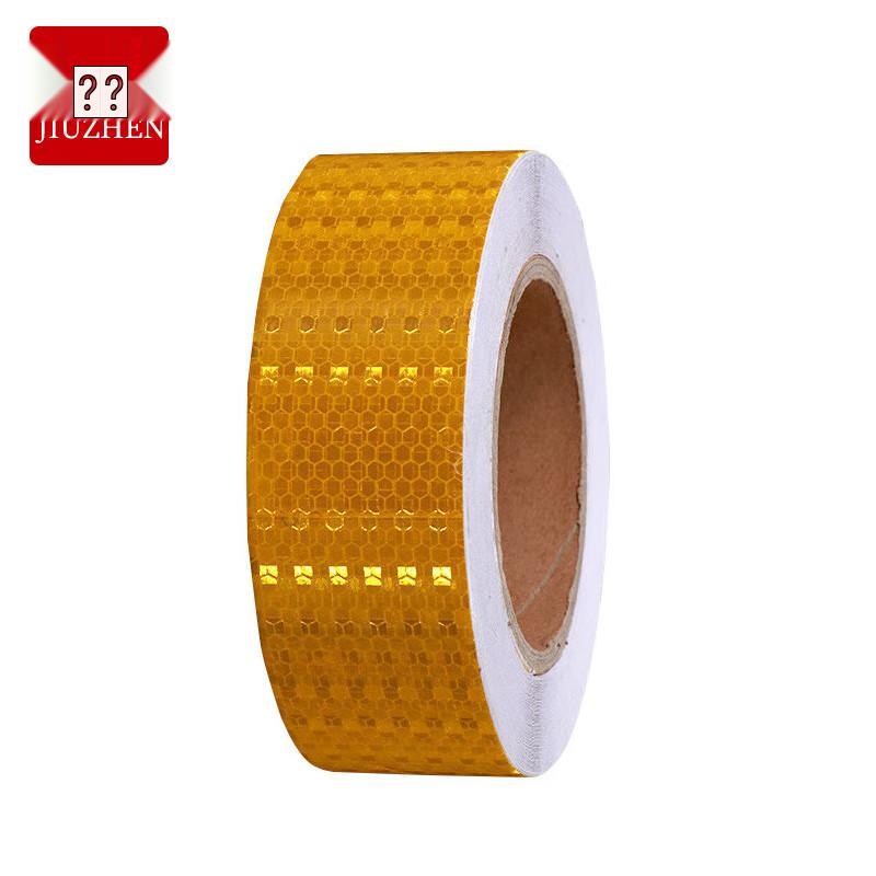 Jiuzhen Lattice Reflective Waterproof Safety Tape YTZ30 (5cm x 25m) Yellow