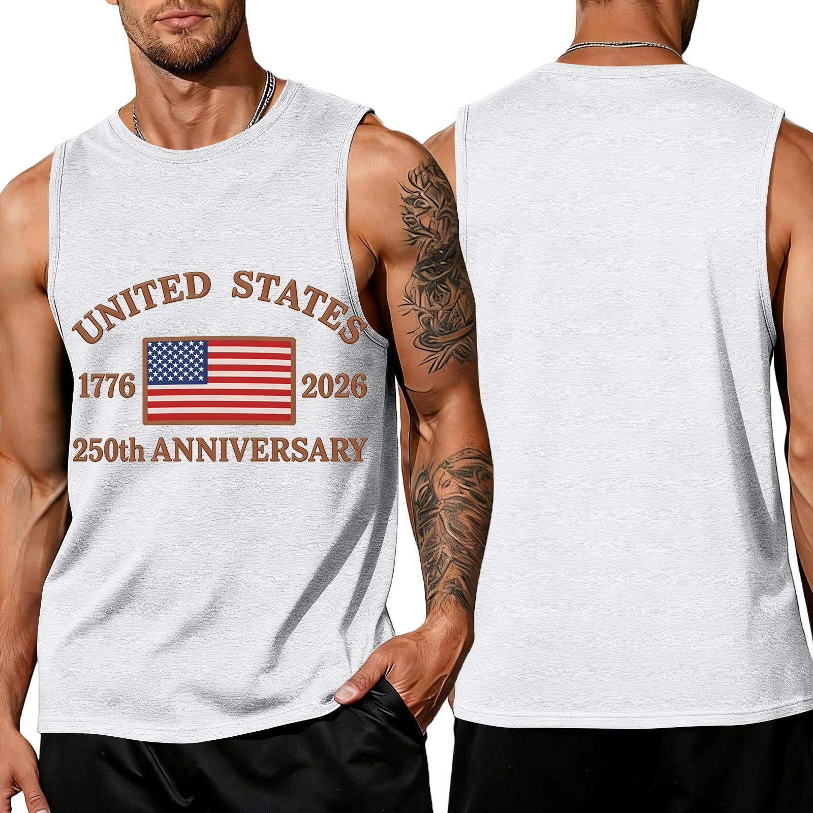 

Men s Loose Fit Sleeveless Tank Top Casual Summer Daily Wear Lightweight Breathable Fabric Comfortable Fit L білий