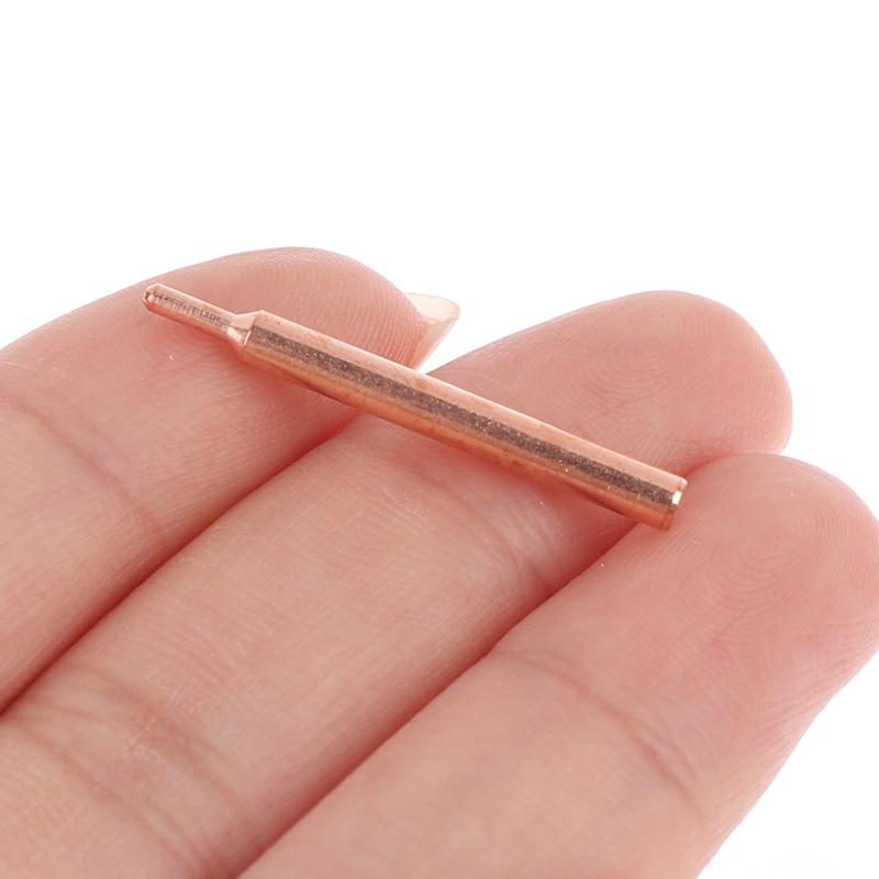 5/10Pcs 18650 Handheld Spot Tips Welder Electrode Head For Small Lithium Battery Spot Welder Pen Purple Copper Spot Welding Need