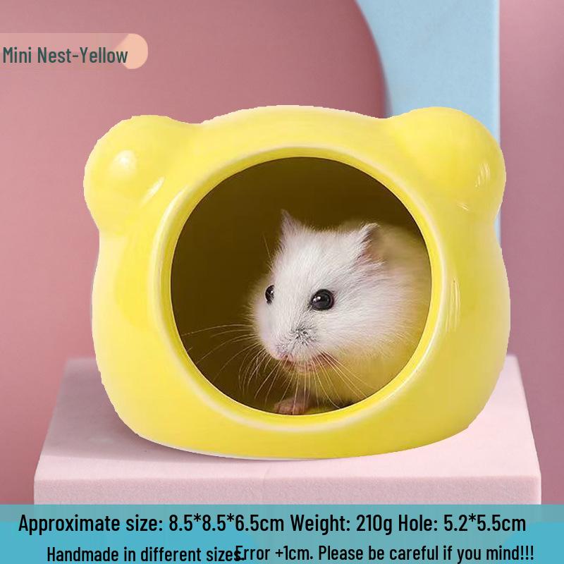 Chladivý keramický úkryt pro křečka: Letní přístřešek a herní domek