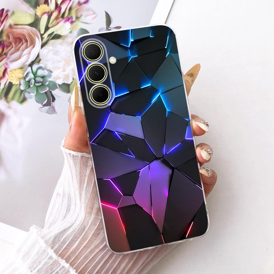 Hülle Für Samsung Galaxy A17 A37 A57 5G Cover Neue Stilvolle Blume Klare Weiche Silikon Handyhülle Für Samsung A 17 A 37 A 57 Stoßfänger