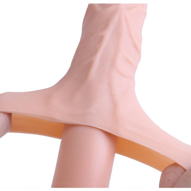 Reuse Condom Penis Extender For Men Condoms Adult Penis Sleeve Enlargement Cock Rings