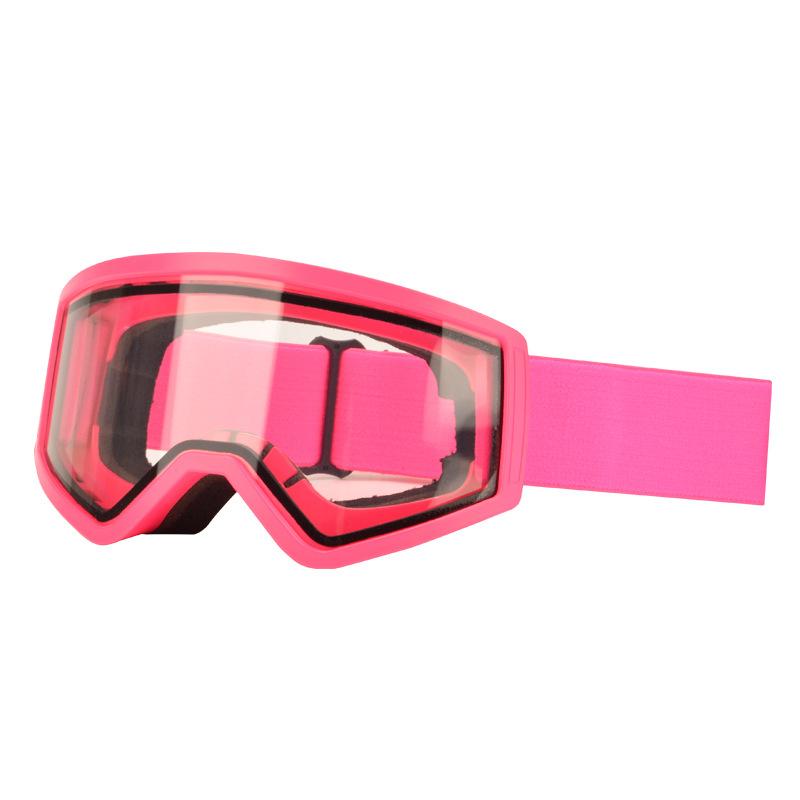 Children's ski goggles, double-layer anti-fog goggles, compatible with prescription glasses, UV protection, windproof outdoor equipment goggles