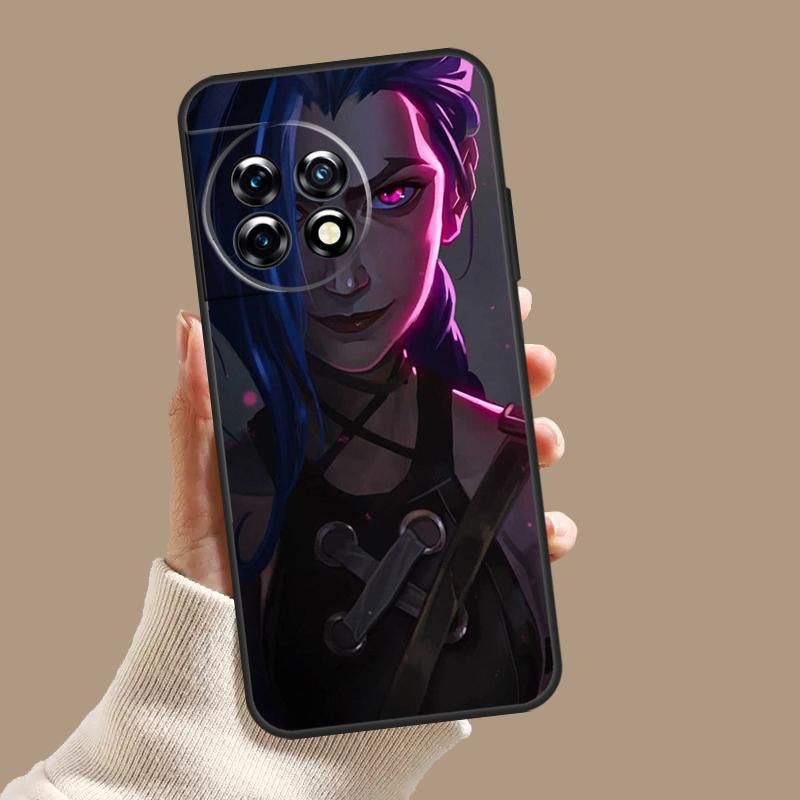 Anime Arcane Jinx Case For OnePlus 11 12 9 10 Pro 10R 12R 8T 10T OnePlus Nord N30 N20 N10 CE 3 2 Lite Cover