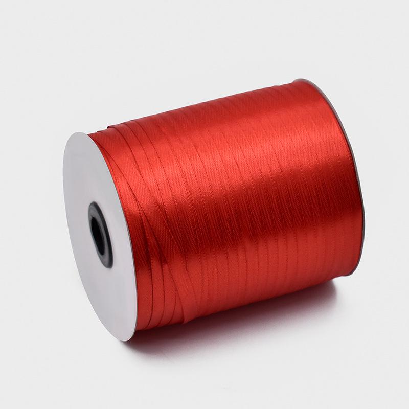 Festive Red Ribbon Set: Streamer, Wedding Decor, Blessing Card & Flower Cake Satin Ribbon