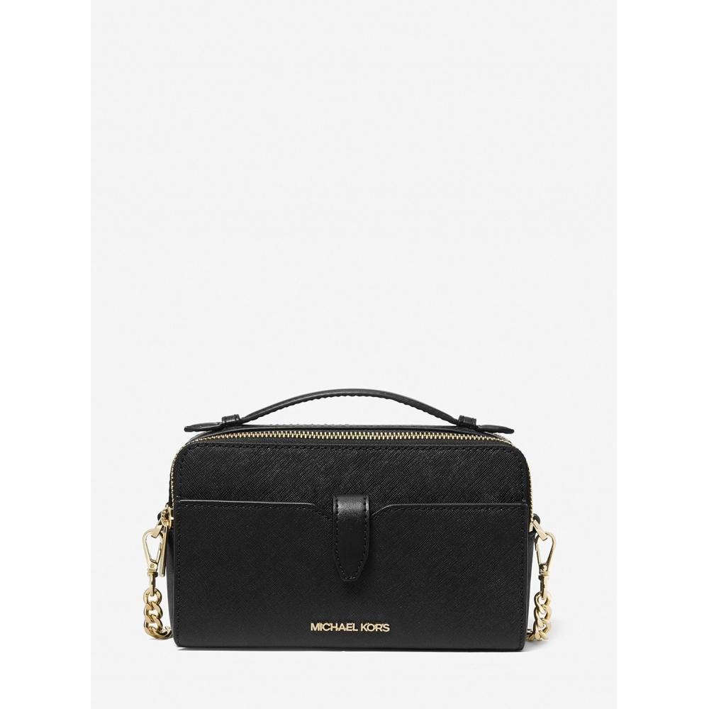 

MICHAEL KORS [Специальная цена] JET SET ITEM, сумка через плечо для телефона с двойной молнией, средний размер 35F2GTTC2L1, черный