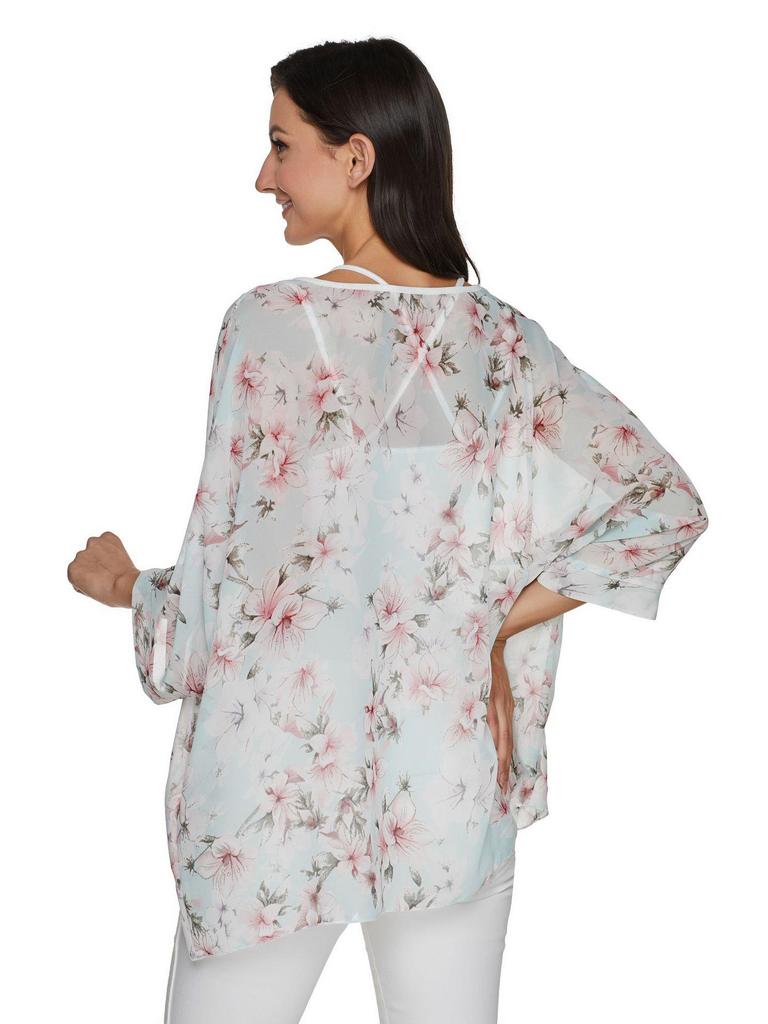 Bohemian Plus Size Chiffon Shirt Bikini Cover-Up - Women's Beach Vacation Sunscreen Cover-Up