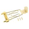 Bass Bridge Tailpiece Zinc Alloy 6 String Electric Bass Bridge Tailpiece Replacement Gold