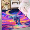 1PC Dreamy elephant under moon Print Carpet Rug for Living Room Bedroom Sofa Doormat Home Decor Non-slip Floor Mat