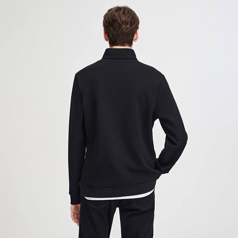 Navigare Men's Stand Collar Half-Zip Elastic Sweatshirt