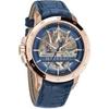 Montre Homme Automatique Cuir Bleu Ingegno R8821119005