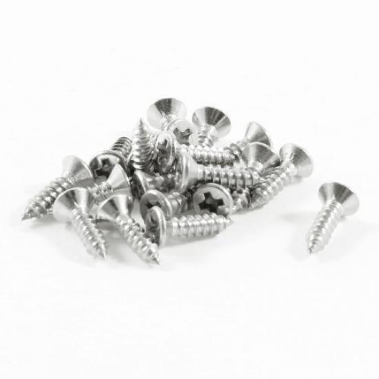 Lot De 20 Vis Auto-taraudeuses Inox 20 Mm X 3 Mm – Cruciformes, Filetage Complet