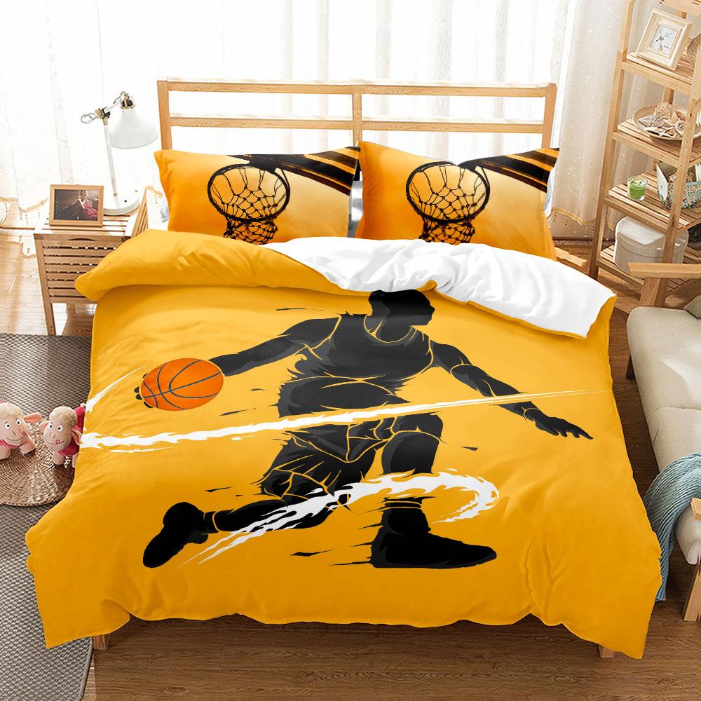Fantastic Basketball Duvet Cover Set Uk Single Double King US Twin Full Queen King Bed Linen Set