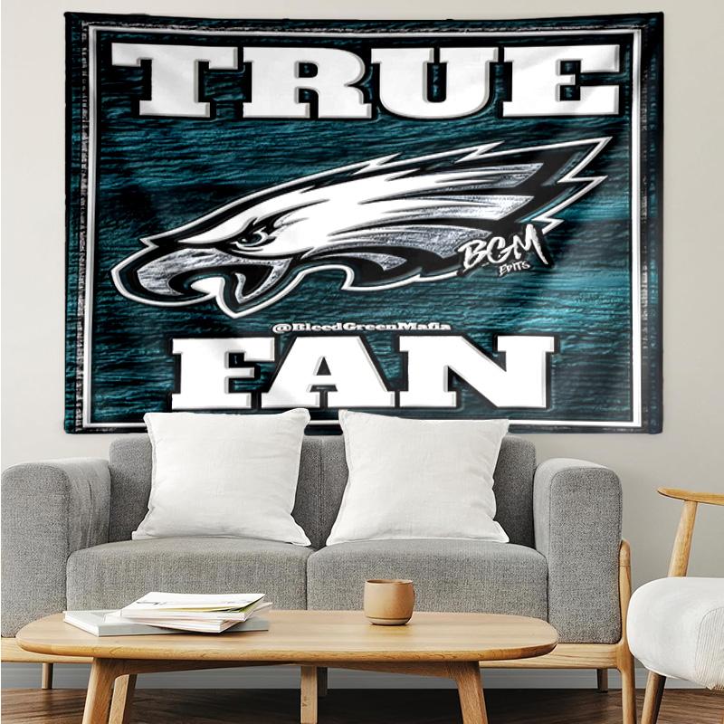 Philadelphia Eagles Tapestry Accessories Playroom Tapestry, for Bedroom,Livingroom, dormitory Room Wall Decor Fan Birthday Gifts