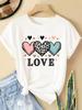 (Asian Size) leopard trend cute 90s Women Casual Short Sleeve T  Tee Top Clothing Shirt Fashion Printed Lady Female Graphic T-shirts
