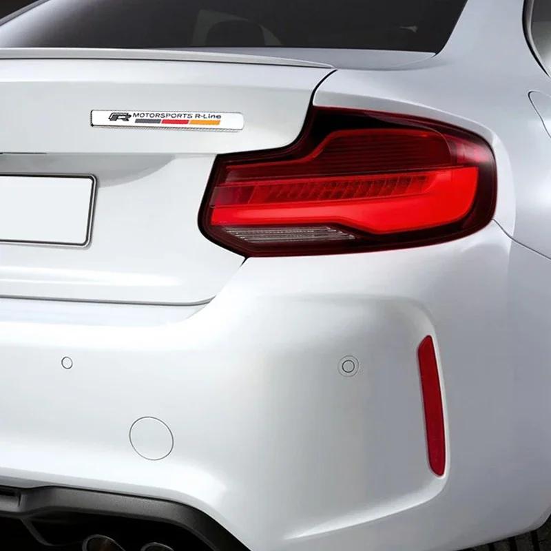 RUNTB1 3D Metal Styling Car Stickers Side Fender Tail Trunk Accessories For VW GTI Polo Golf Passat Tiguan Arteon Touareg Taigo Caddy