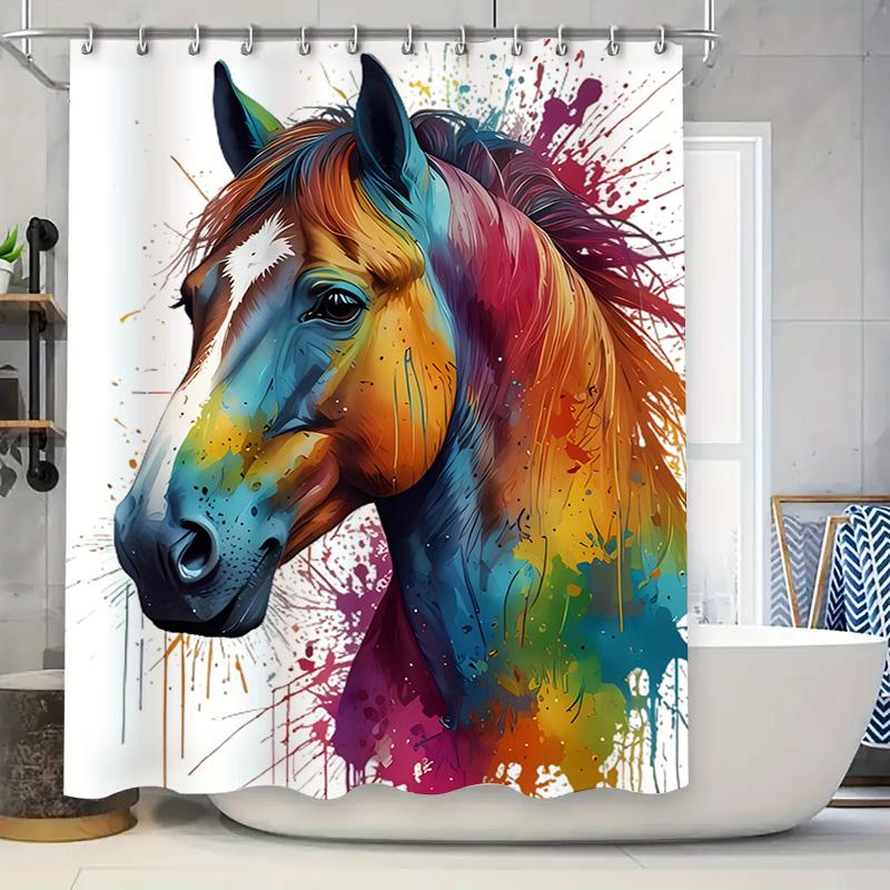 

Shower Curtain Featuring A Mermaid By The Ocean Modern Home Decor For Your Bathroom High Quality Printed Fabric Backdrop With Ho W60H190(CM)-1 Pcs