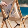 1pc Folding Camping Chair, Lightweight Backpacking Chair With Carry Bag And Side Pocket For Hiking Gardening Beach Fishing