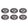 10 Sets Rivets Screws Gunmetal 28mm Hollow Five Pointed Star Rivet and 4.5mm Crossed Screw for Leath