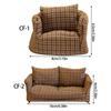 Smooth cotton Tiny Sofa Model For 1 12 Model house Displays Detachable For Realistic Home Trim