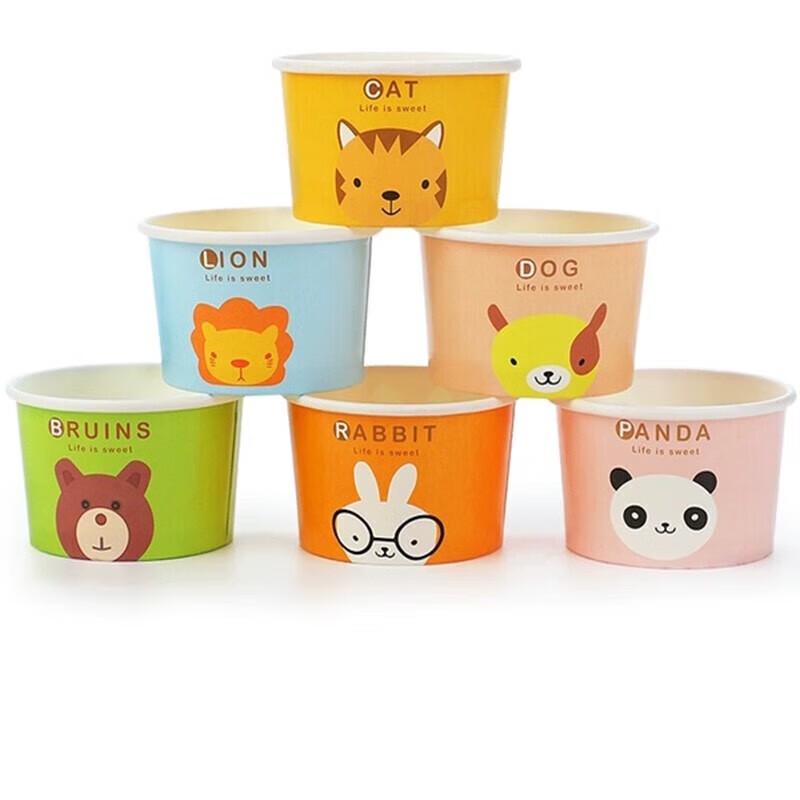 MiaoJie Disposable Yogurt & Ice Cream Paper Cups