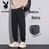 PLAYBOY Men's American Retro Loose Fit Jogger Sweatpants