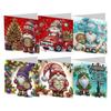 6PCS DIY Diamond Painting Greeting Card Set Diamond Art Greeting Cards Diamond Art Handmade Cards for Festivals and Celebrations