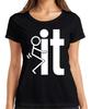 Funny Stick Figure Letter L Humour Funny Sarcasm Party Ladies T-Shirt