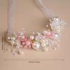 1pc Ethereal Headpiece - Ancient Chinese Hanfu Hair Accessory with Floral Braided Band, Pastel Floral Hairband for Women