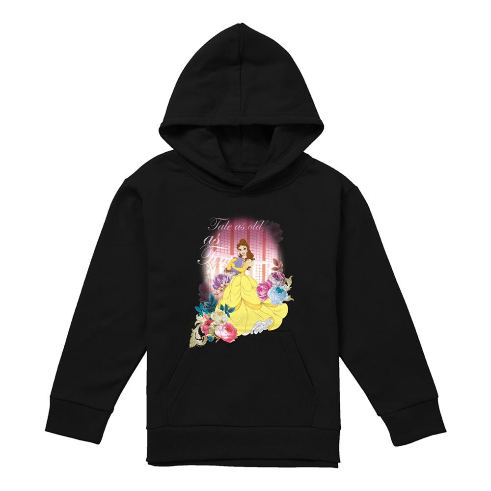 Beauty And The Beast Childrens/Kids Belle Flowers Window Hoodie