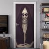 3D Gray Horror Wallpaper For Halloween Decoration Door Sticker Self-adhesive Waterproof PVC Wall Decal Party Decor Zombie Mural