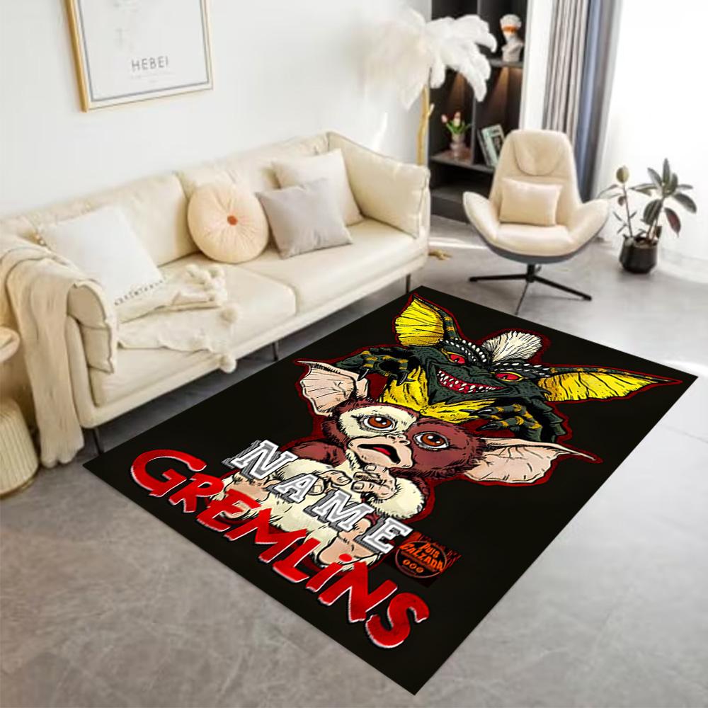 Gremlins Horror Creatures Personalized Name Floor Mat Suitable for Outdoor Foyer Game Room Hallway Anti-slip Rug Office home decor