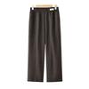 Women's Comfortable Elastic Waist Straight-Leg Casual Trousers
