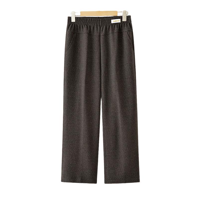 Women's Comfortable Elastic Waist Straight-Leg Casual Trousers