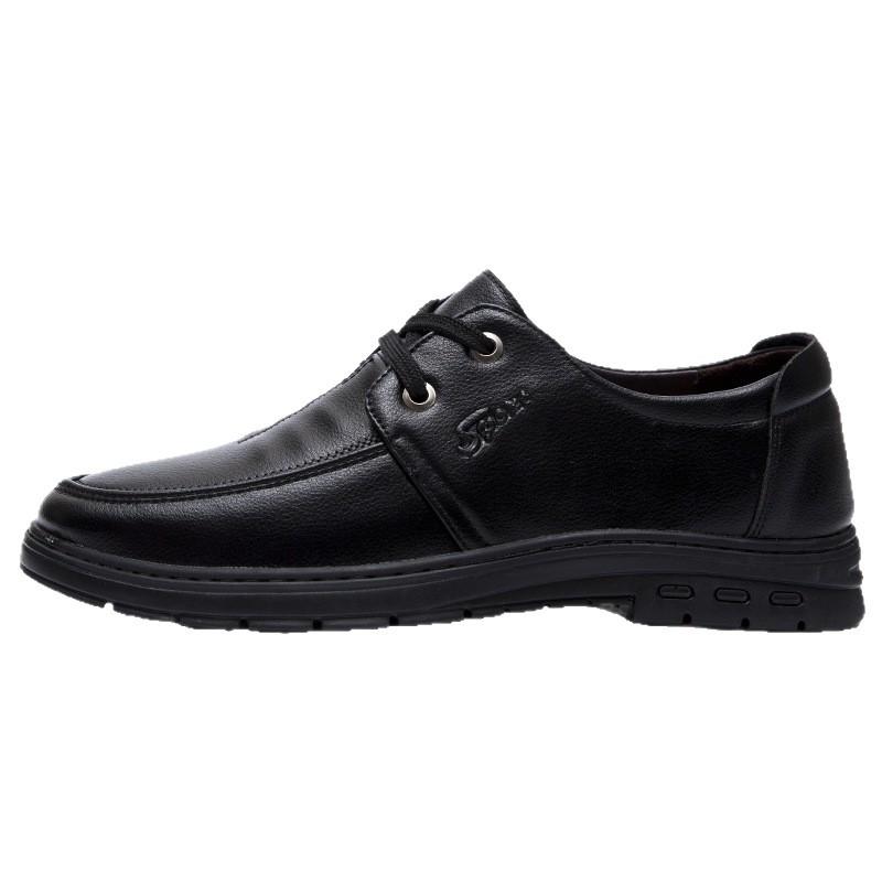 Casual Leather Shoes 22 Spring and Autumn Dress Leather Shoes Casual Soft-soled Leather Shoes