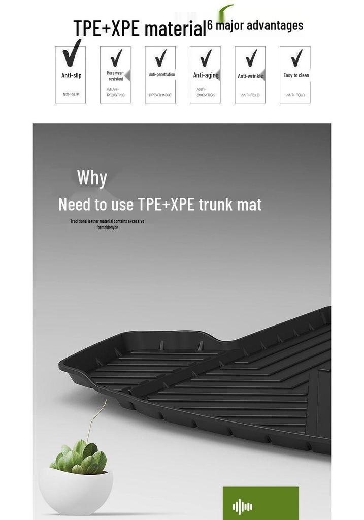 BYD Trunk Mat for Qin Plus, Song Plus EV, Destroyer, Tang, Han MAX, Yuan, Dolphin, Seagull Models