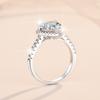 D Color 2ct Moissanite Ring Women's Ring S925 Sterling Silver Ring Heart-shaped Engagement Diamond Ring Wedding Ring Gift for Girlfriend