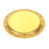 Vintage Round Metal Tray Retro Decorative Display Plate Flat Bottom Serving Platter for Jewelry