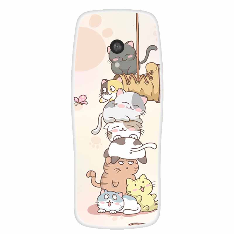 For Nokia 3210 4G 2024 2.4"Cases Clear TPU Soft Silicone Phone Cover for Nokia 3210 TA-1618 Protective Back Shells Cartoon Print