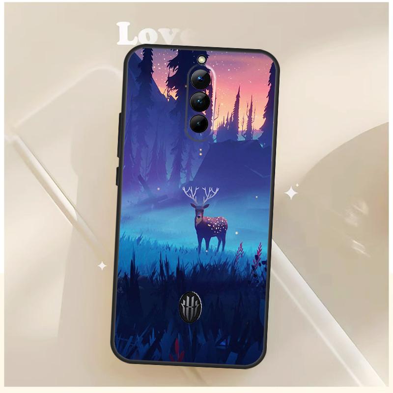 

Starry Sky Deer Case For ZTE Nubia Red Magic 10S 9S 8S 8 9 10 11 Pro Plus 6 7 7S 6S For RedMagic 10 Air Cover Red Magic 6s