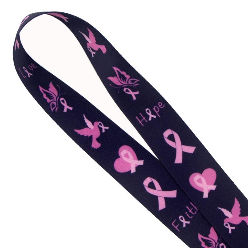 5pcs Support Phone Holder Ribbon Lanyard Neck Strap Quick Release Buckle for Keys and Phones Awareness Accessories