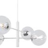 Vicenza Hanging Lamp White-Chrome 4-Flat Clear Lamp E14