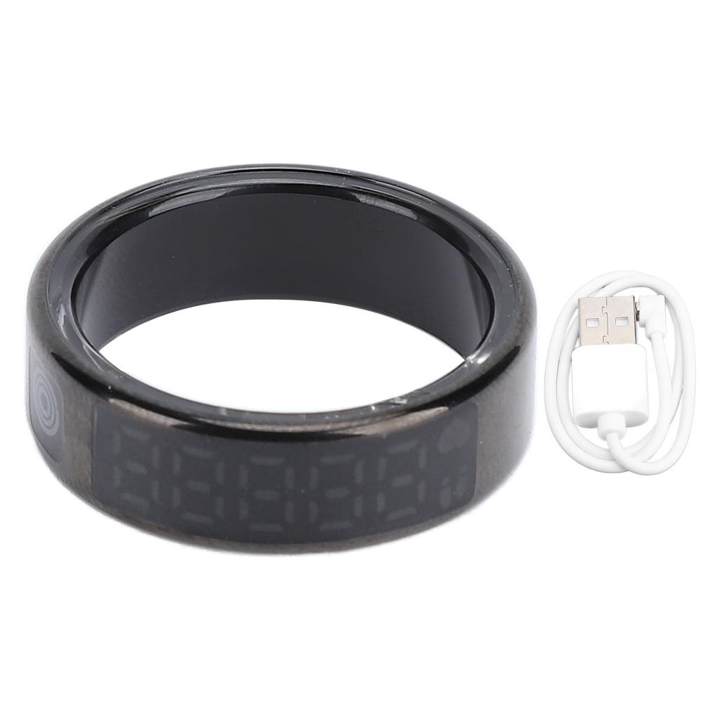 Smart Ring Touch Screen Water Resistant Multiple Sport Modes Fitness Health Tracking Smart Ring for