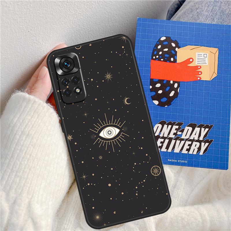 Evil Eye Hamsa Funda For Xiaomi Redmi Note 13 Pro 14 9 10 11 12 9S 10S 11S 12S Redmi 13C 10C 12C 14C Case